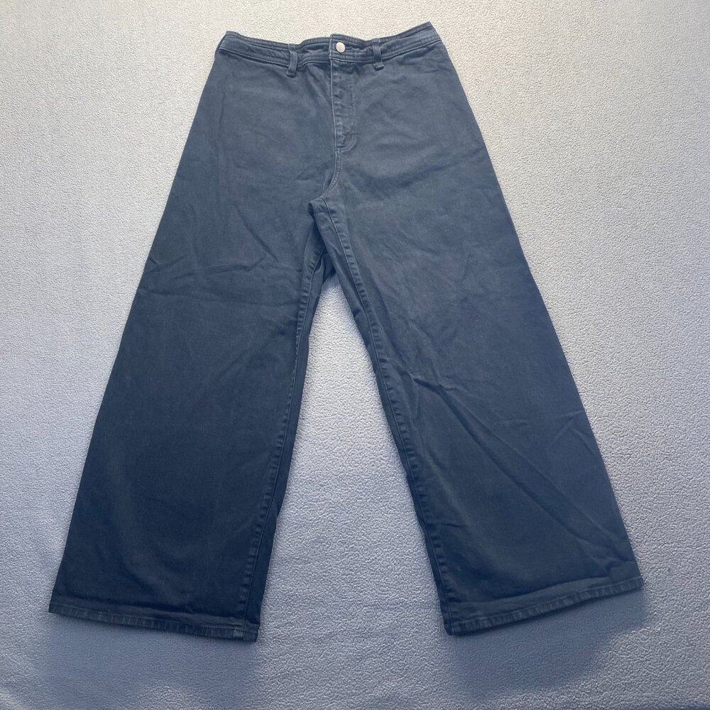 Universal Thread Mid Rise Wide Leg Jeans‎ Women's Size 10 Black 5-Pocket